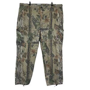 Realtree Liberty Cargo Pants Mens 2XL 44-46 Green Camo Hunting Cinch‎ Waist